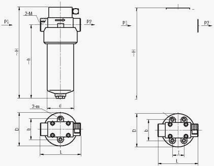 ZU-H、QU-H系列压力管途经滤器管路毗连